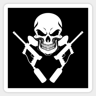 Paintball Skull Sticker